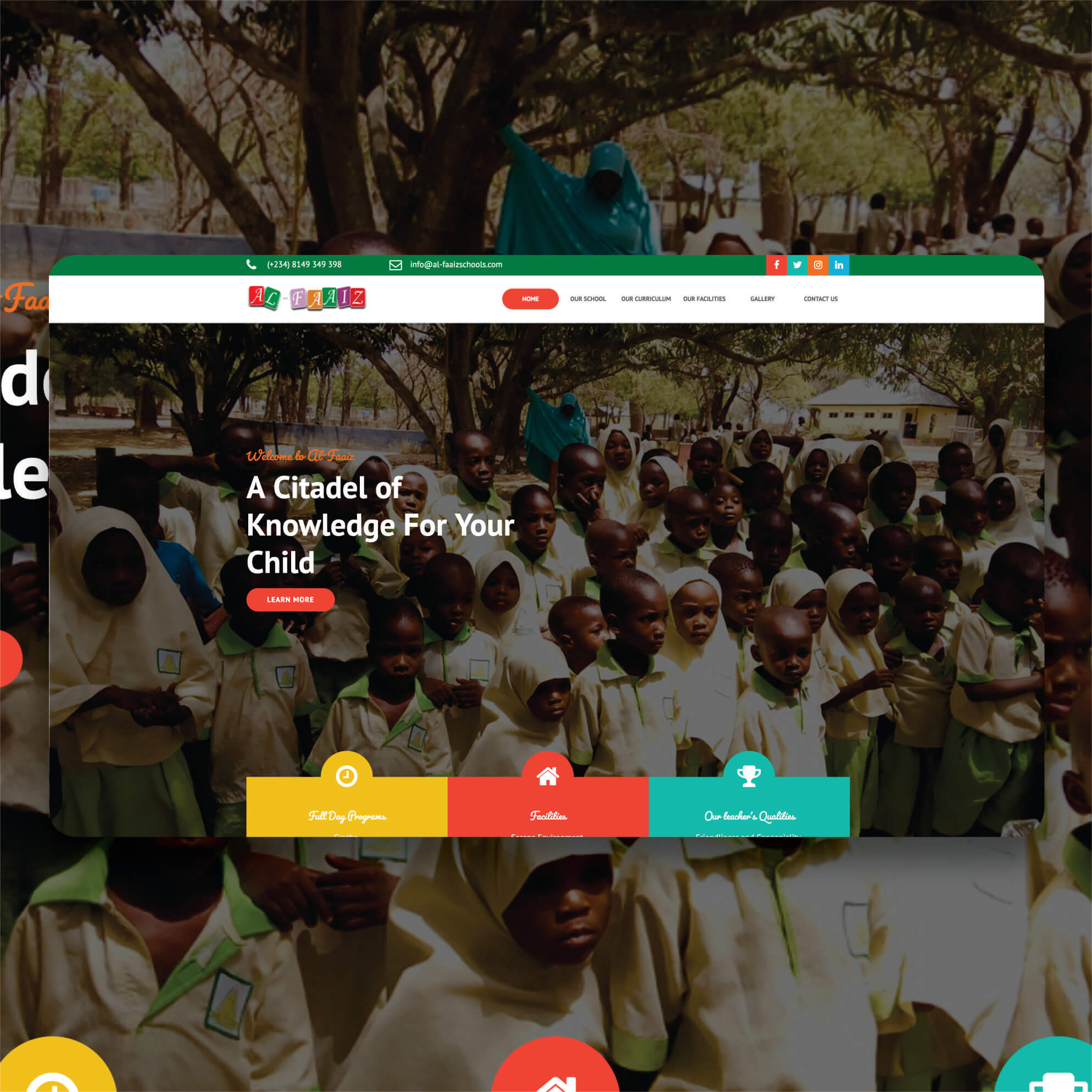Modern Teamwork Landing Page